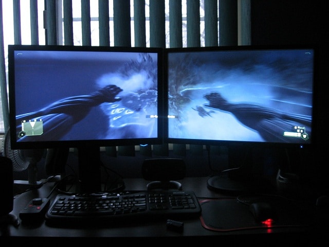 dual screen monitor mount