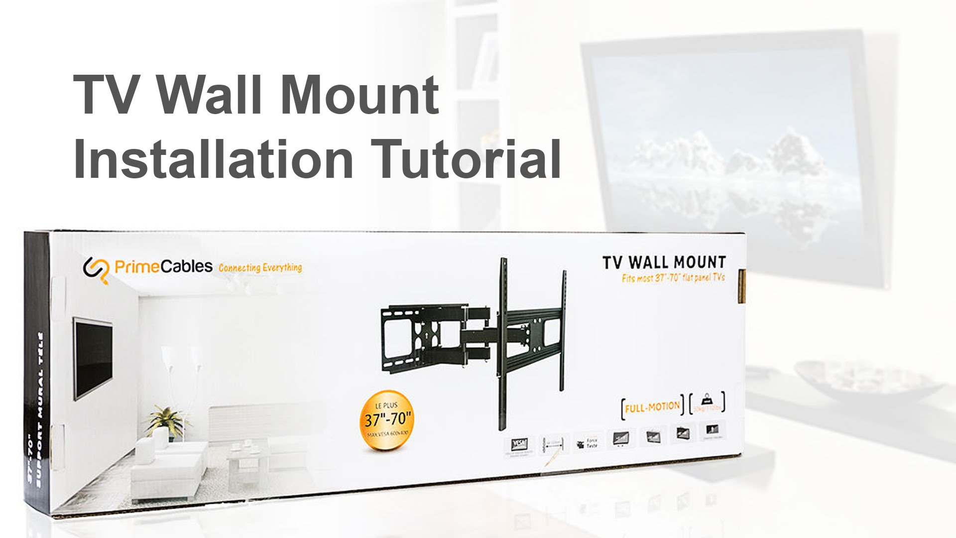 buy primecables tv wall mount