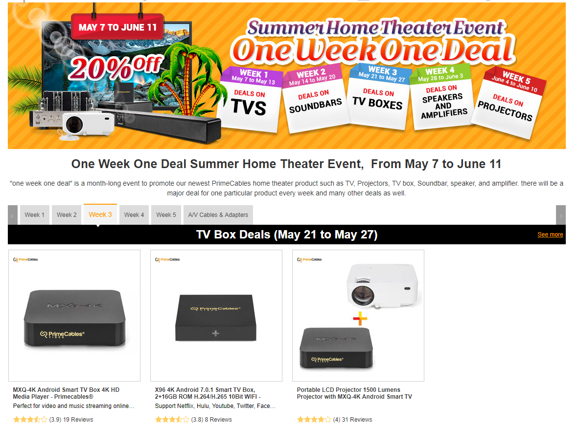 PrimeCables summer home theater event