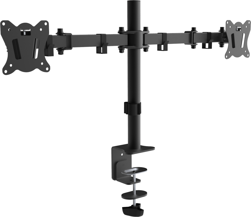 Full Motion Dual Monitor Desk Mount